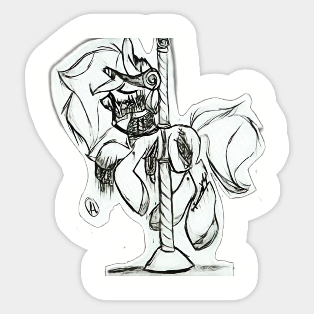 Decayed Carousal Sticker by BlueGoo